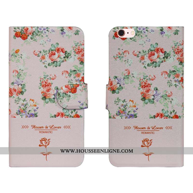 Coque iPhone 7 Silicone Protection Incassable Fleur Étui Simple Tendance Noir
