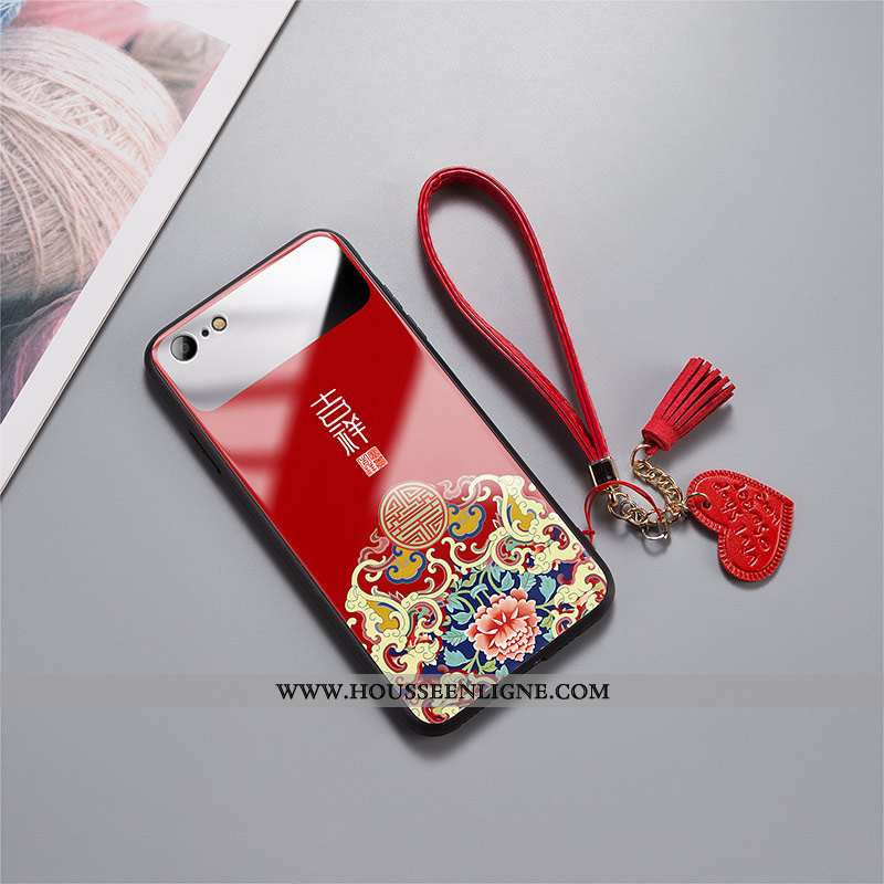 Coque iPhone 7 Tendance Légère Amoureux Incassable Ultra Miroir Noir