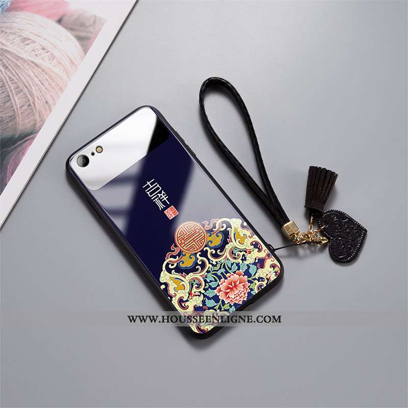 Coque iPhone 7 Tendance Légère Amoureux Incassable Ultra Miroir Noir