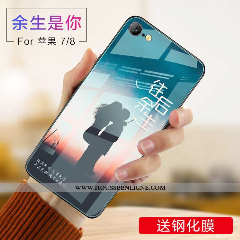 Coque iPhone 8 Créatif Ultra Légère Protection Tendance Personnalité Net Rouge Rose