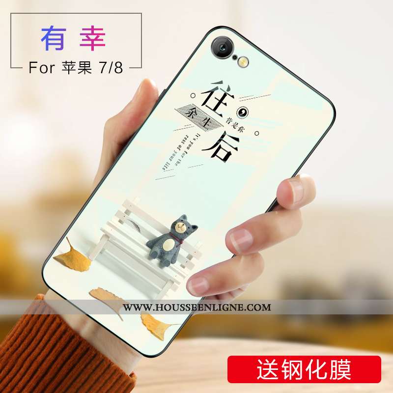 Coque iPhone 8 Créatif Ultra Légère Protection Tendance Personnalité Net Rouge Rose