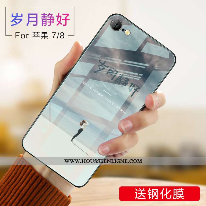 Coque iPhone 8 Créatif Ultra Légère Protection Tendance Personnalité Net Rouge Rose