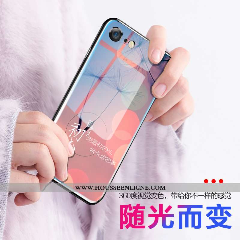 Coque iPhone 8 Créatif Ultra Légère Protection Tendance Personnalité Net Rouge Rose