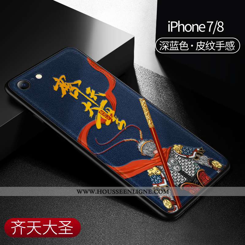 Coque iPhone 8 Modèle Fleurie Silicone Nouveau Incassable Téléphone Portable Cuir Verte