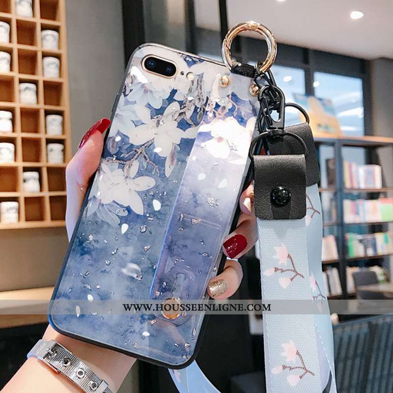 Coque iPhone 8 Plus Légère Ornements Suspendus Étui Légères Bleu Miroir
