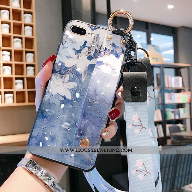 Coque iPhone 8 Plus Légère Ornements Suspendus Étui Légères Bleu Miroir