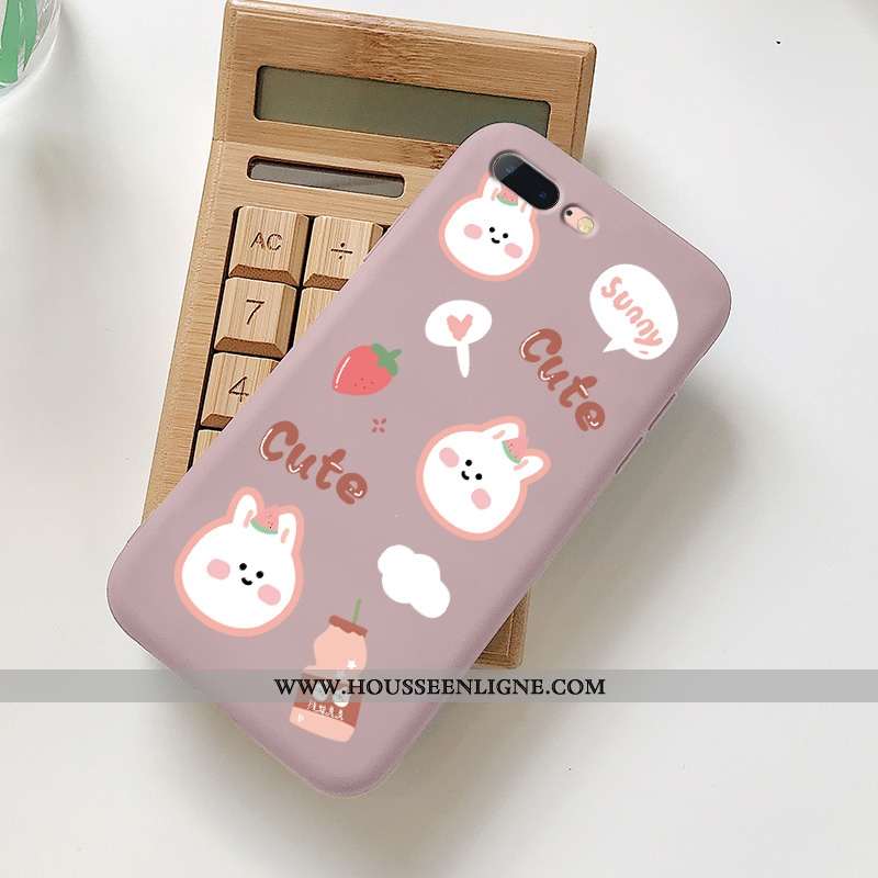 Coque iPhone 8 Plus Personnalité Créatif Amoureux Téléphone Portable Fluide Doux Légère Frais Bleu
