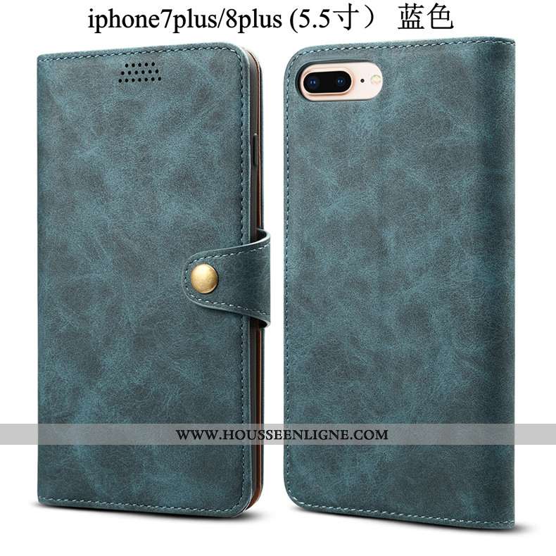 Coque iPhone 8 Plus Protection Tendance Fluide Doux Incassable Téléphone Portable Housse Étui Rouge