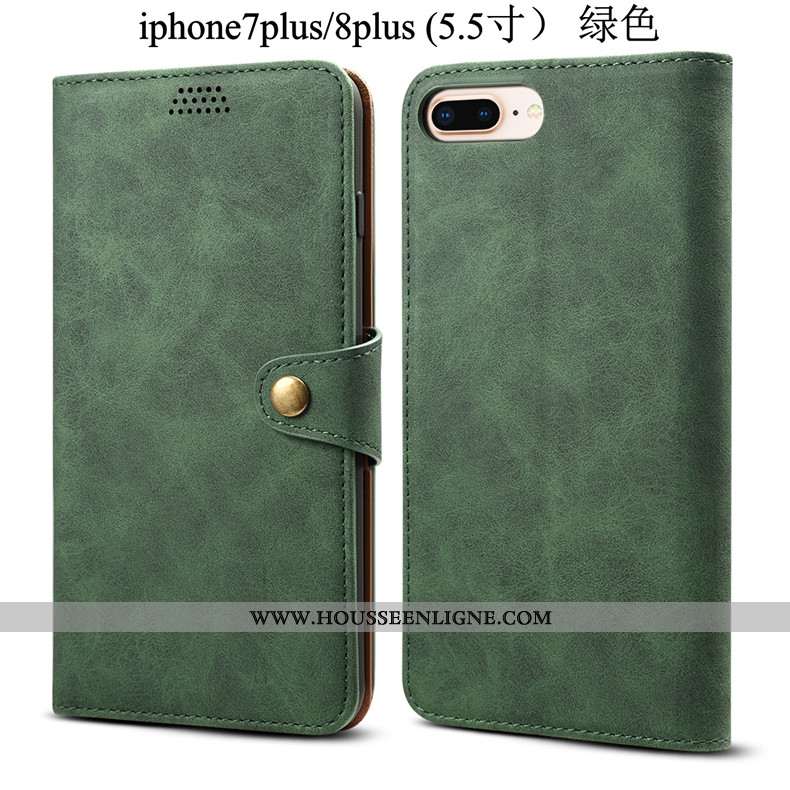 Coque iPhone 8 Plus Protection Tendance Fluide Doux Incassable Téléphone Portable Housse Étui Rouge