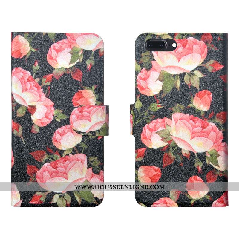 Coque iPhone 8 Plus Tendance Cuir Personnalité Téléphone Portable Protection Fluide Doux Tout Compri
