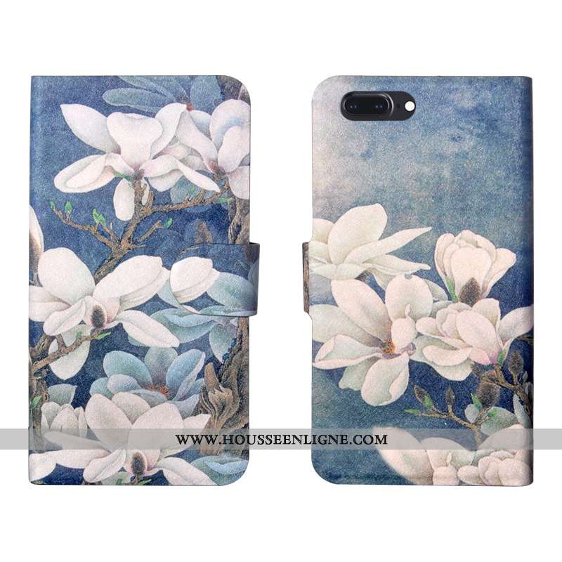 Coque iPhone 8 Plus Tendance Cuir Personnalité Téléphone Portable Protection Fluide Doux Tout Compri