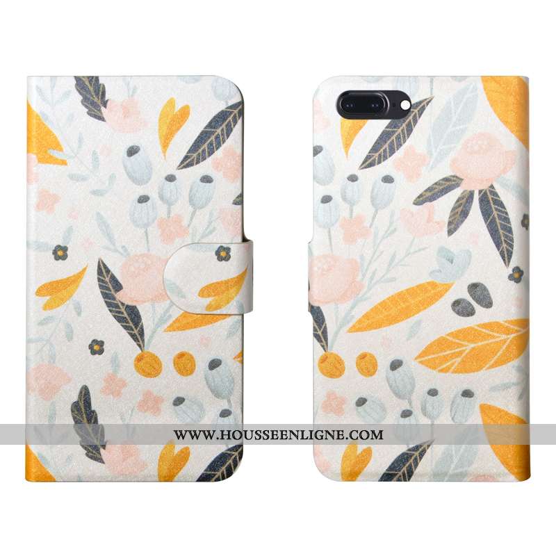Coque iPhone 8 Plus Tendance Cuir Personnalité Téléphone Portable Protection Fluide Doux Tout Compri