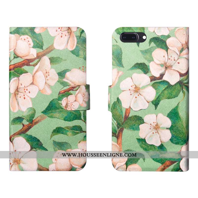 Coque iPhone 8 Plus Tendance Cuir Personnalité Téléphone Portable Protection Fluide Doux Tout Compri