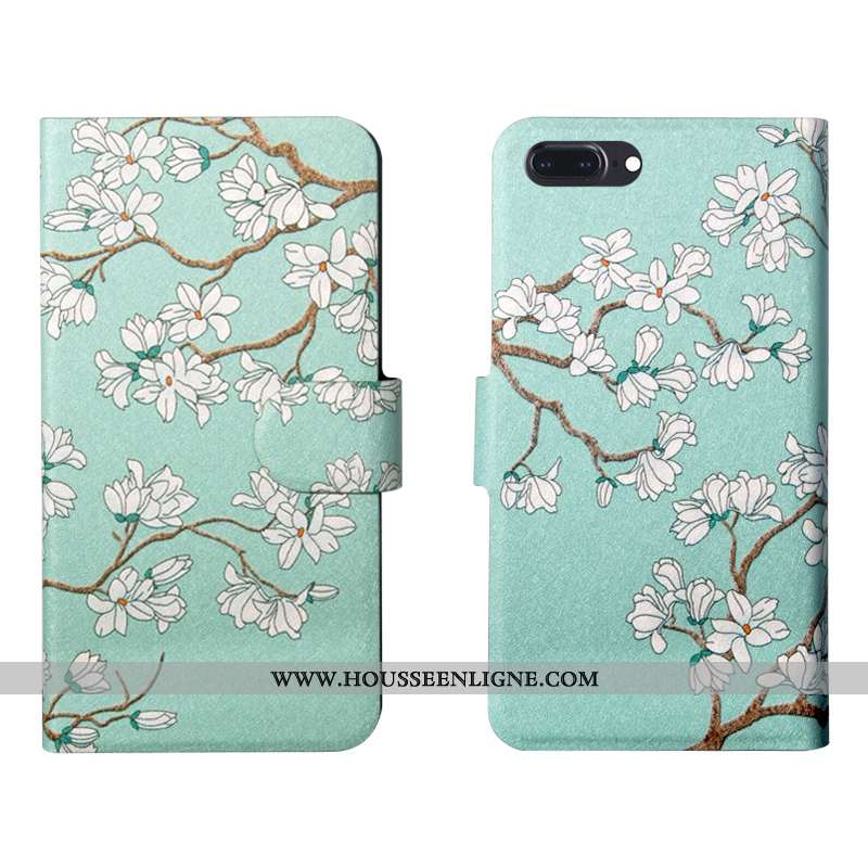 Coque iPhone 8 Plus Tendance Cuir Personnalité Téléphone Portable Protection Fluide Doux Tout Compri