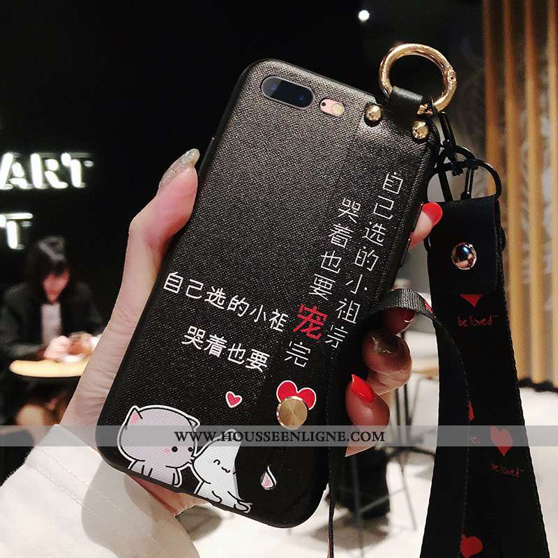 Coque iPhone 8 Plus Tendance Fluide Doux Incassable Ornements Suspendus Téléphone Portable Protectio