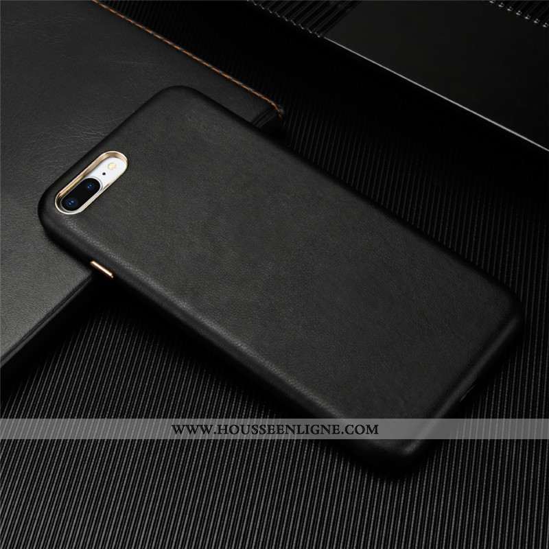 Coque iPhone 8 Plus Ultra Légère Personnalité Nouveau Cuir Tout Compris Turquoise