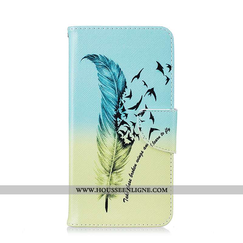 Coque iPhone 8 Protection Cuir Peinture Housse Blanc Étui Blanche