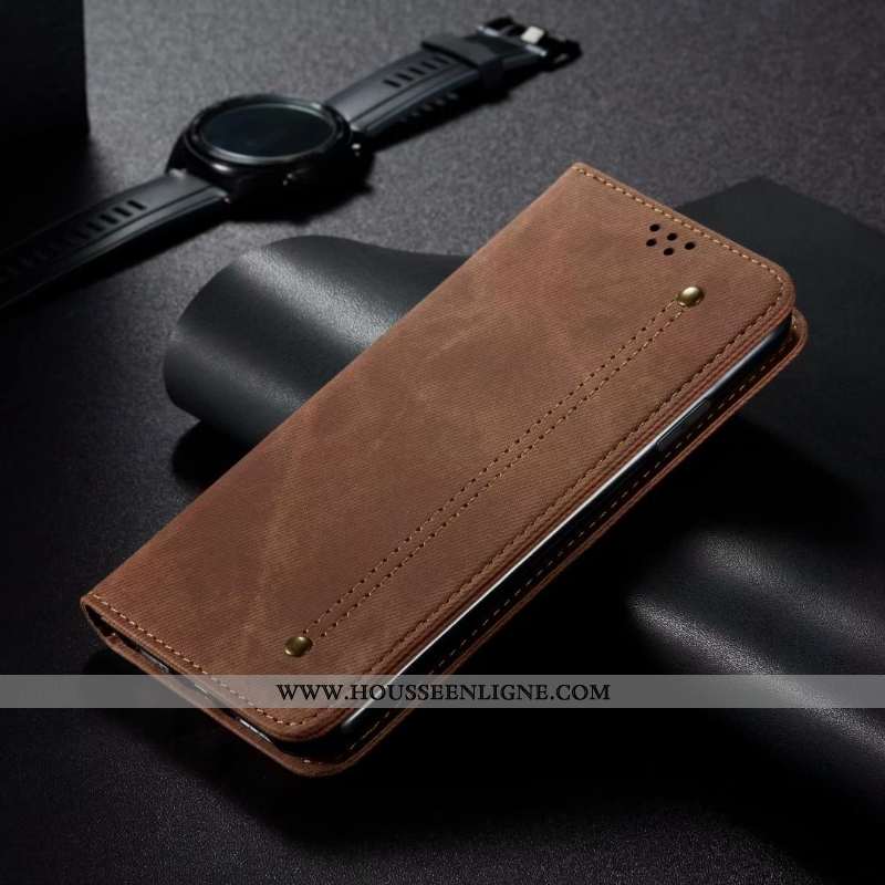 Coque iPhone 8 Protection Cuir Étui Téléphone Portable Housse Business Incassable Noir