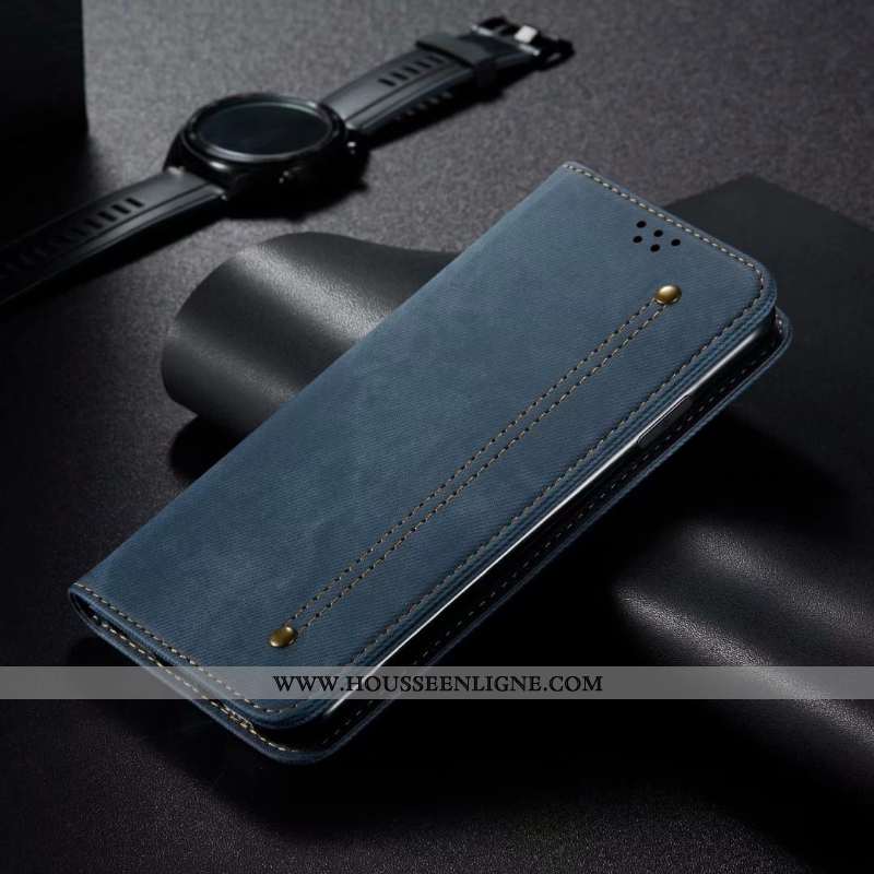 Coque iPhone 8 Protection Cuir Étui Téléphone Portable Housse Business Incassable Noir
