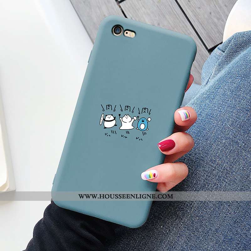 Coque iPhone 8 Tendance Silicone Protection Dessin Animé Étui Incassable Bleu