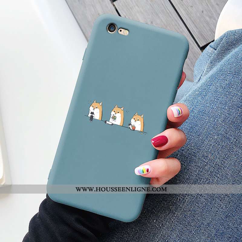 Coque iPhone 8 Tendance Silicone Protection Dessin Animé Étui Incassable Bleu