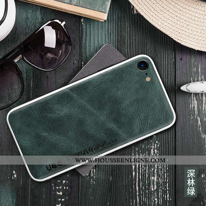 Coque iPhone Se (nouveau) Cuir Fluide Doux Silicone Nouveau Bleu Incassable