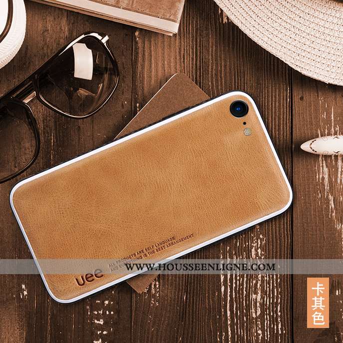 Coque iPhone Se (nouveau) Cuir Fluide Doux Silicone Nouveau Bleu Incassable