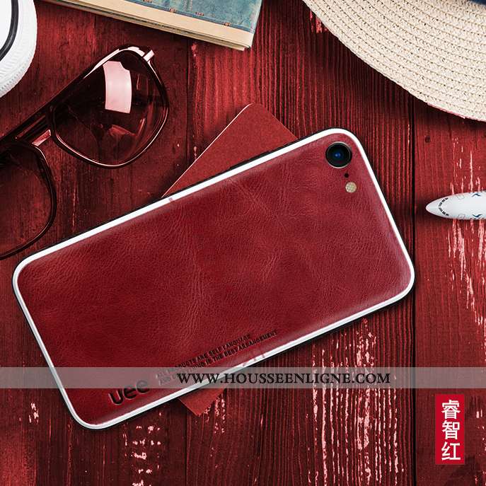 Coque iPhone Se (nouveau) Cuir Fluide Doux Silicone Nouveau Bleu Incassable