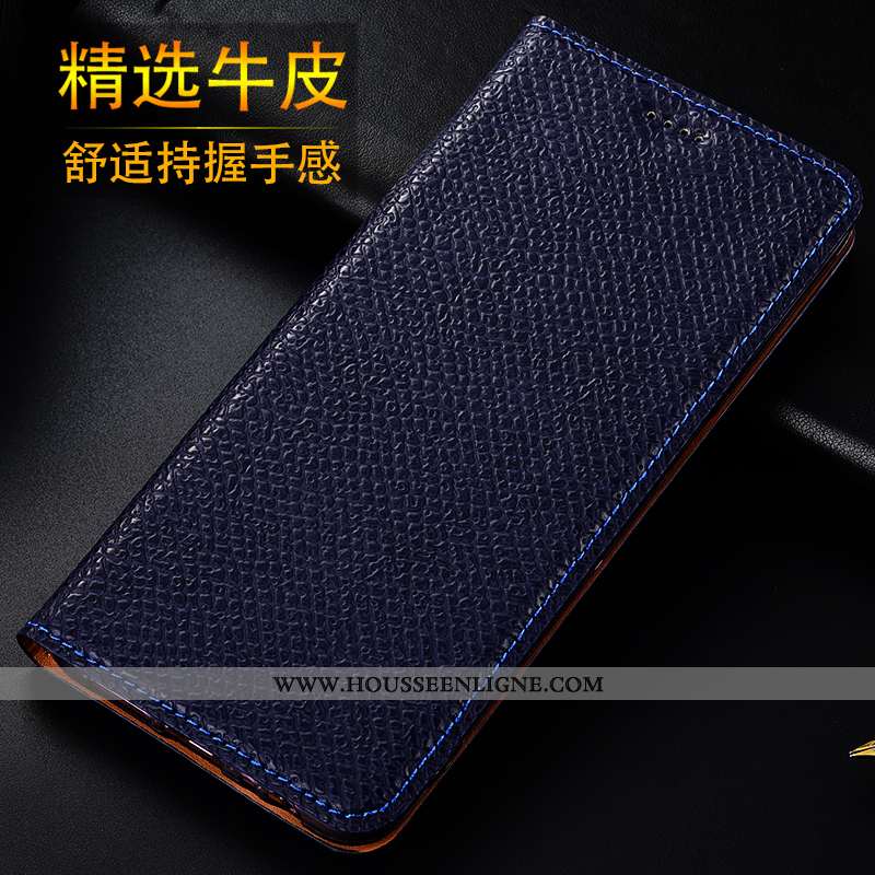 Coque iPhone Se (nouveau) Protection Cuir Véritable Modèle Fleurie Bleu Mesh Nouveau Téléphone Porta