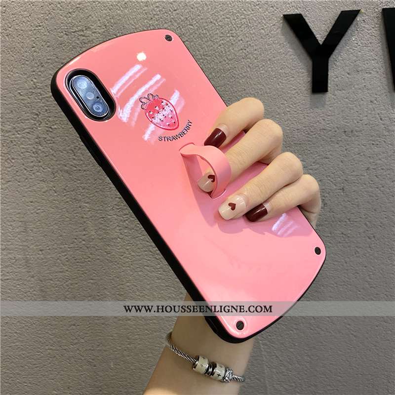 Coque iPhone X Silicone Personnalité Net Rouge Tendance Bovins Créatif Support Verte