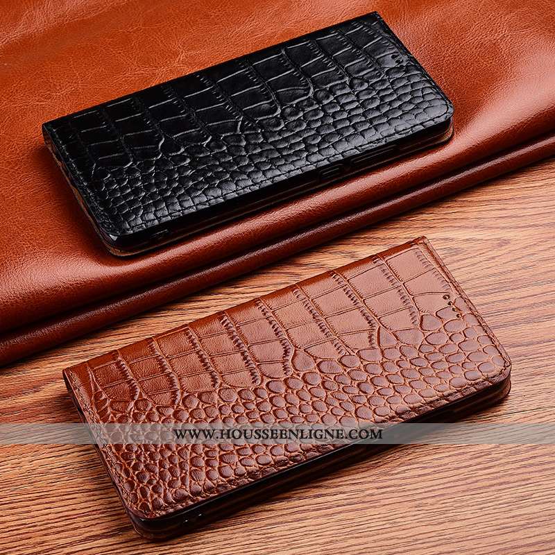 Coque iPhone X Silicone Protection Créatif Cuir Véritable Téléphone Portable Clamshell Cuir Marron