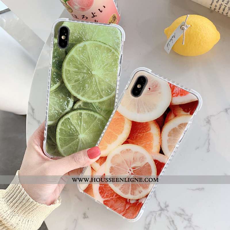Coque iPhone X Tendance Silicone Créatif Vert Étui Personnalité Incassable Verte