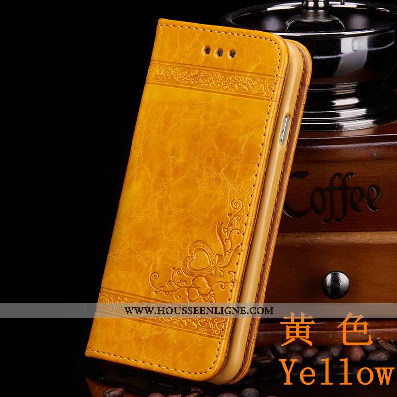 Coque iPhone Xr Portefeuille Cuir Protection Tout Compris Carte Rouge Téléphone Portable