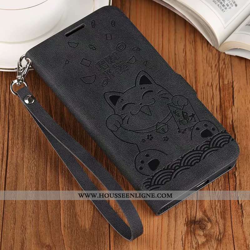 Coque iPhone Xr Protection Cuir Téléphone Portable Étui Tout Compris Incassable Gris
