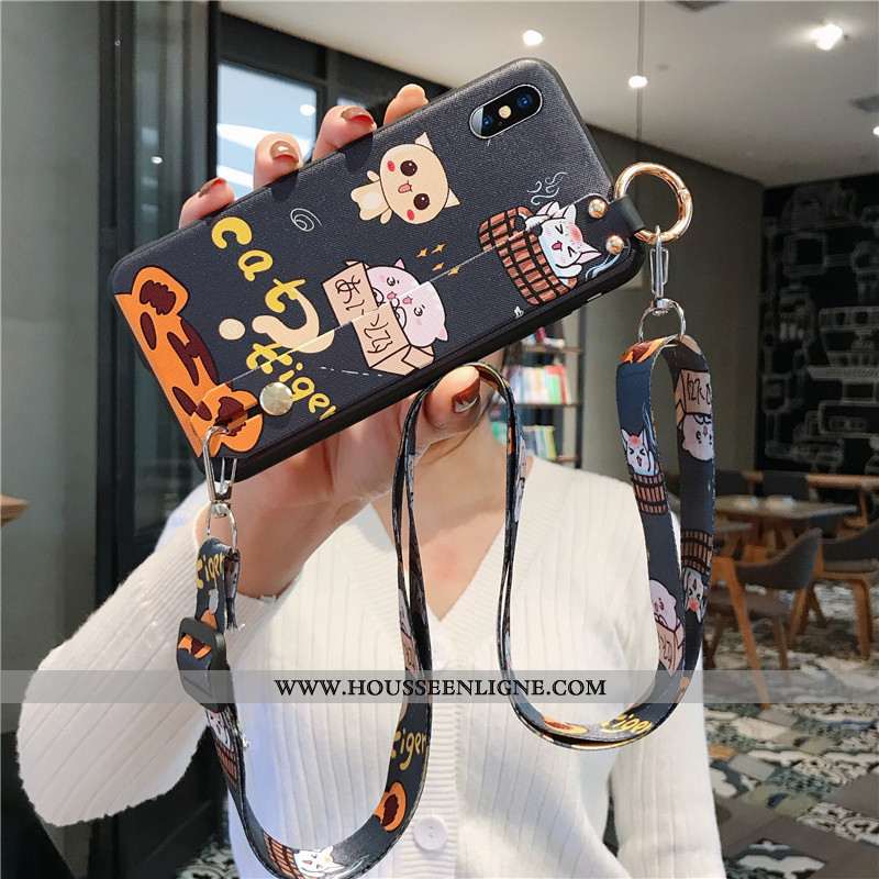 Coque iPhone Xs Fluide Doux Silicone Légère Étui Téléphone Portable Incassable Rouge