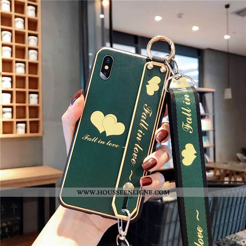 Coque iPhone Xs Fluide Doux Silicone Légère Étui Téléphone Portable Incassable Rouge