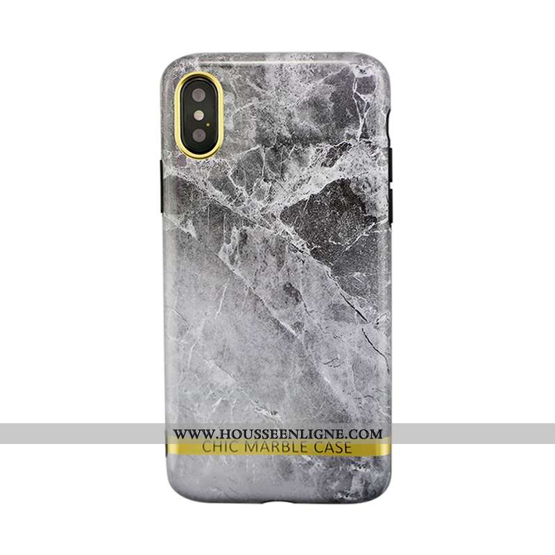 Coque iPhone Xs Fluide Doux Silicone Noir Vent Protection Incassable Tendance
