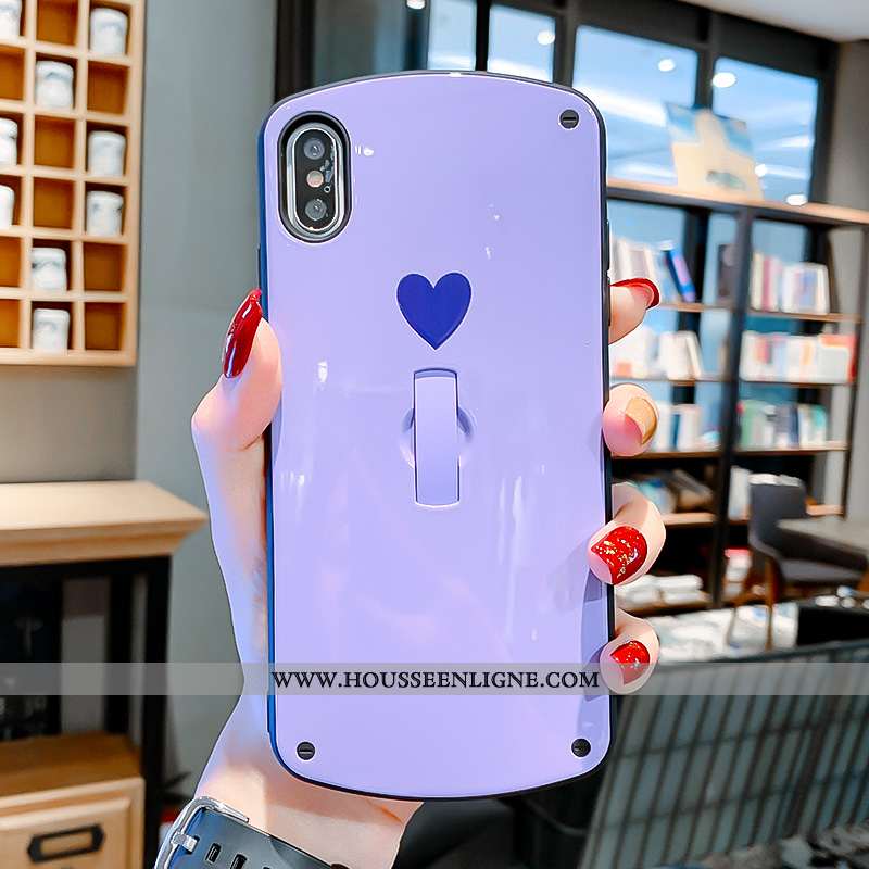 Coque iPhone Xs Max Tendance Mode Amour Cœur Rose Invisible