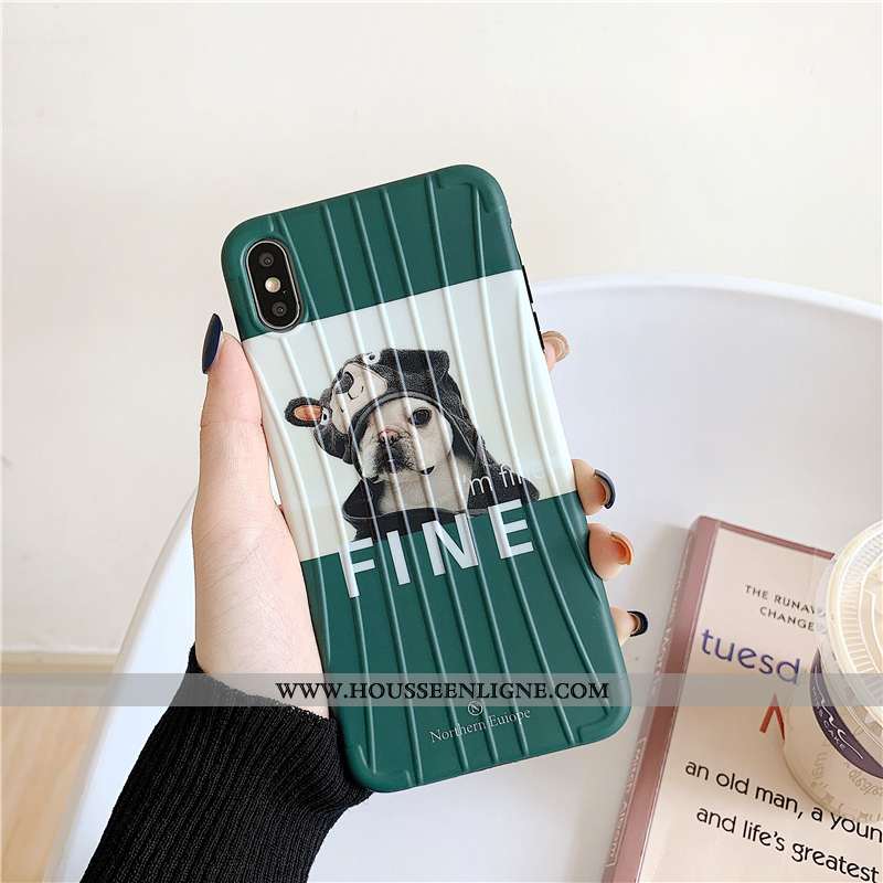 Coque iPhone Xs Personnalité Créatif Fluide Doux Téléphone Portable Incassable Étui Tout Compris Ver