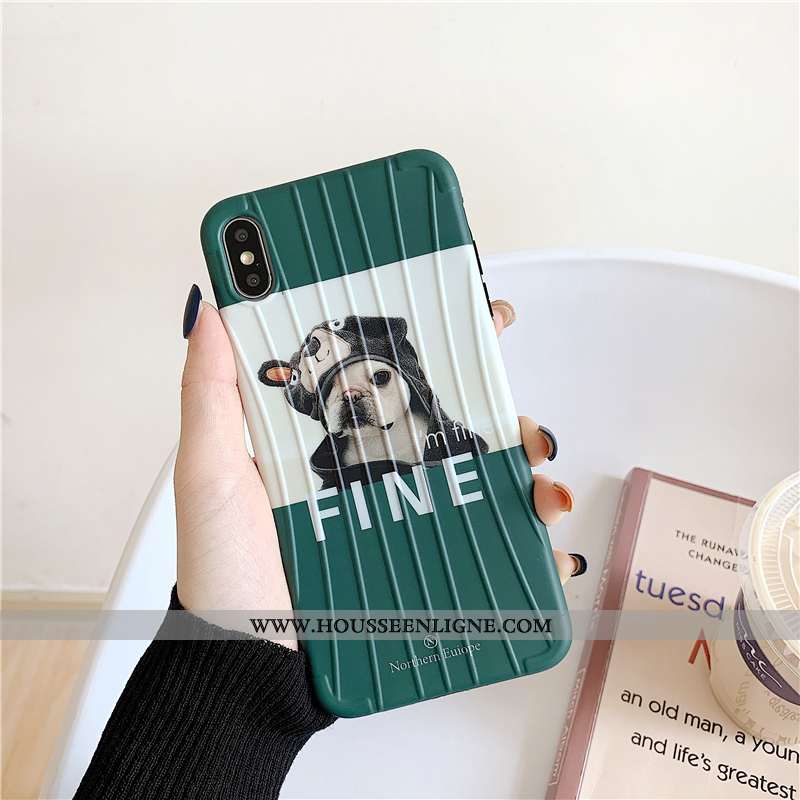 Coque iPhone Xs Personnalité Créatif Fluide Doux Téléphone Portable Incassable Étui Tout Compris Ver