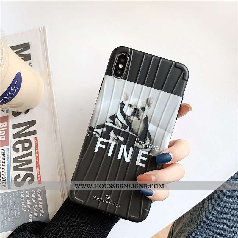Coque iPhone Xs Personnalité Créatif Fluide Doux Téléphone Portable Incassable Étui Tout Compris Ver