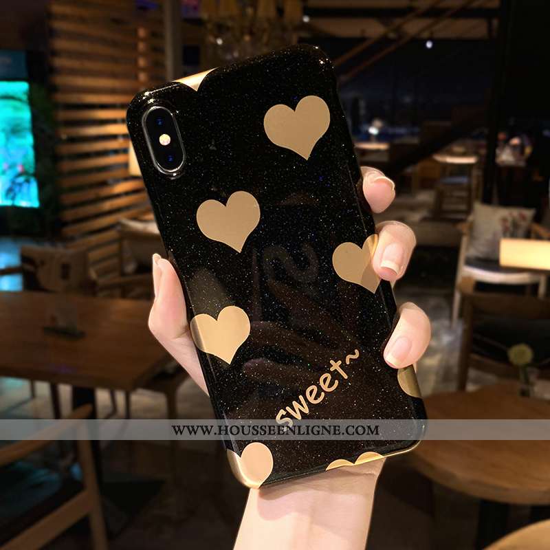 Coque iPhone Xs Silicone Personnalité Élégant Nouveau Tendance Légère Rouge