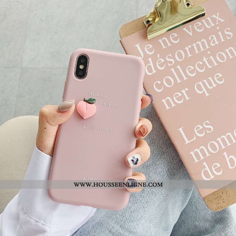 Coque iPhone Xs Silicone Tendance Incassable Étui Tout Compris Rose