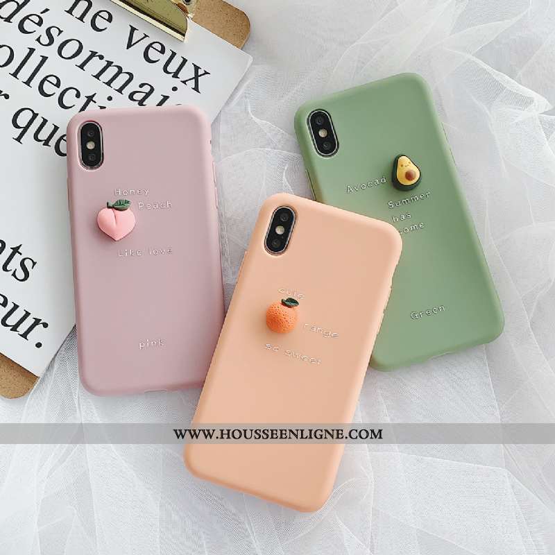 Coque iPhone Xs Silicone Tendance Incassable Étui Tout Compris Rose