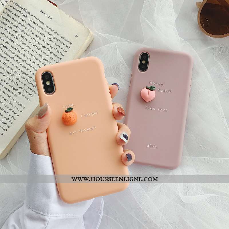 Coque iPhone Xs Silicone Tendance Incassable Étui Tout Compris Rose