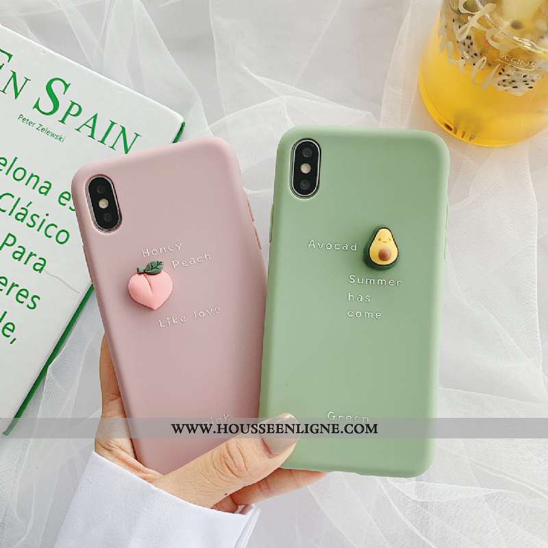 Coque iPhone Xs Silicone Tendance Incassable Étui Tout Compris Rose