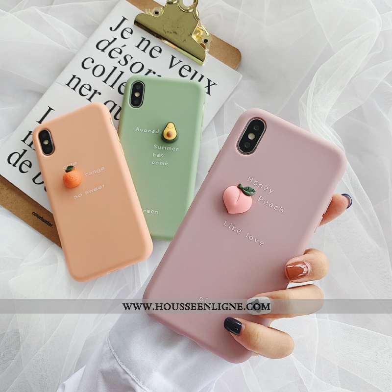 Coque iPhone Xs Silicone Tendance Incassable Étui Tout Compris Rose