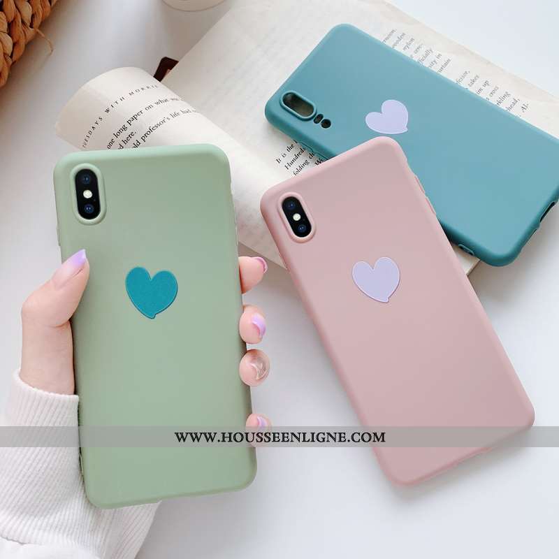Coque iPhone Xs Ultra Légère Étui Fluide Doux Vert Nouveau Verte