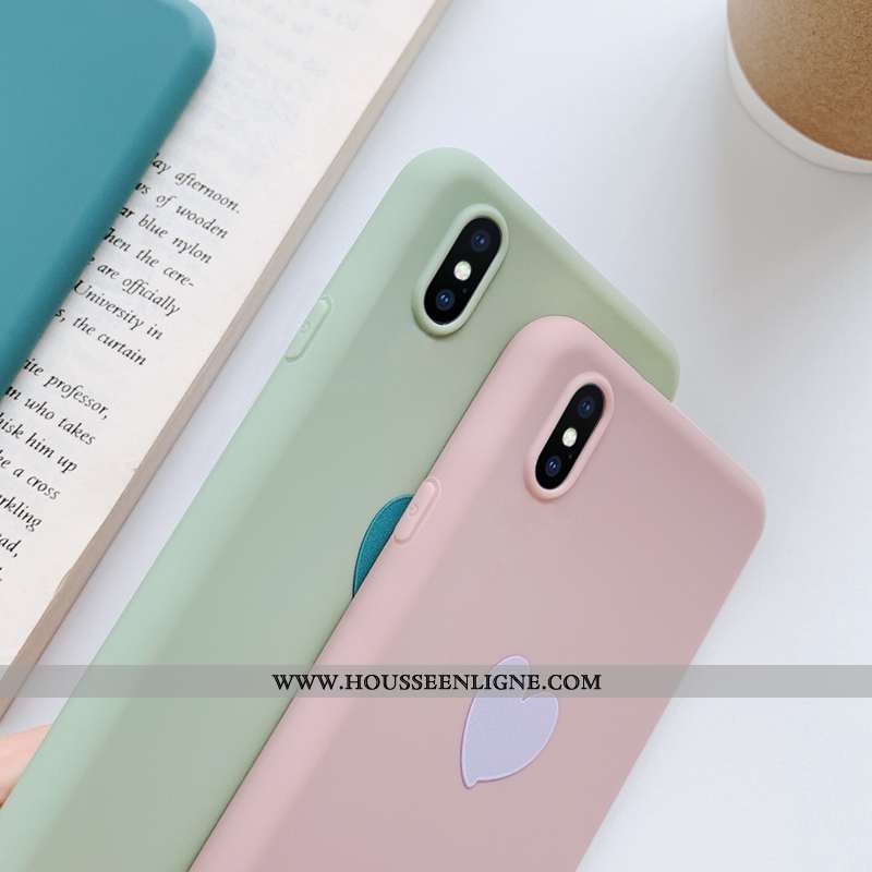 Coque iPhone Xs Ultra Légère Étui Fluide Doux Vert Nouveau Verte