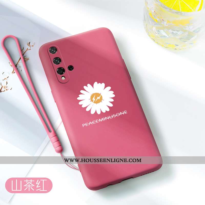 Housse Honor 20 Légère Silicone Incassable Téléphone Portable Protection Personnalité Tendance Rouge